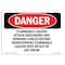 Signmission OSHA Danger Sign, 7" Height, 10" Width, Flammable Liquids Attach Grounding And Bonding, Landscape OS-DS-D-710-L-2348 - alternate 1